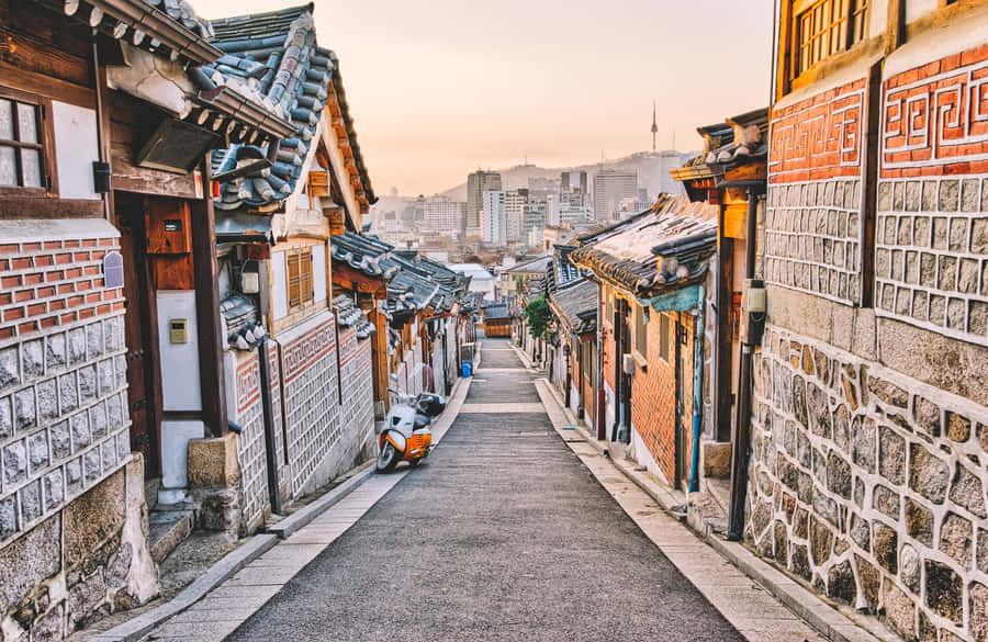Bukchon Hanok Village Sunset Wallpaper