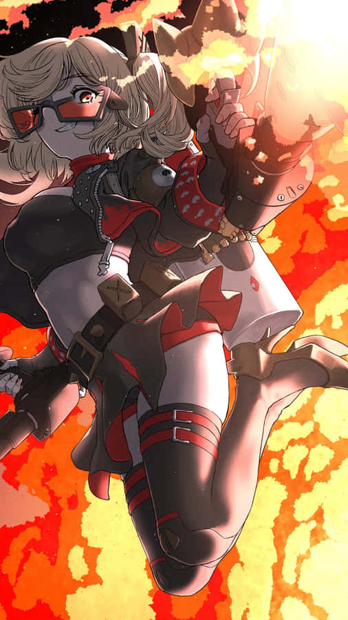 Burnice Zzz Action Pose Wallpaper