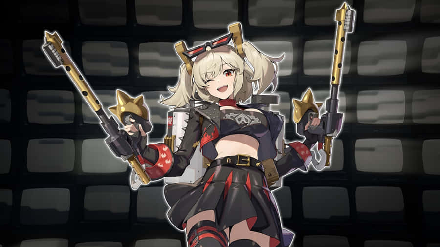 Burnice Zzz Character Art Wallpaper