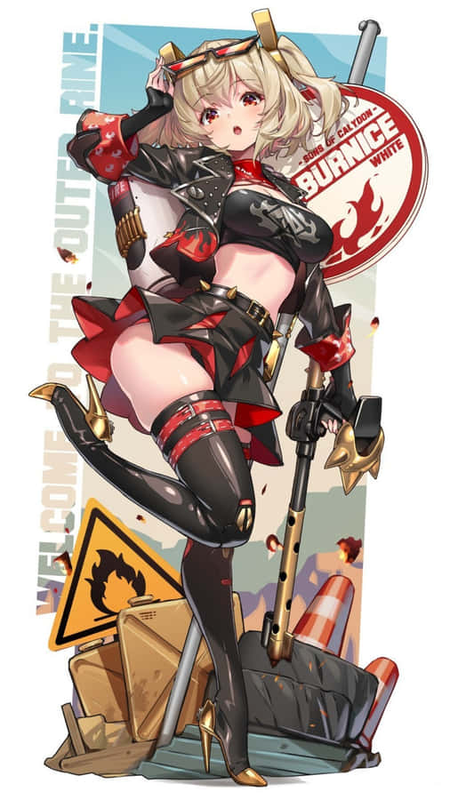 Burnice Zzz Character Art Wallpaper