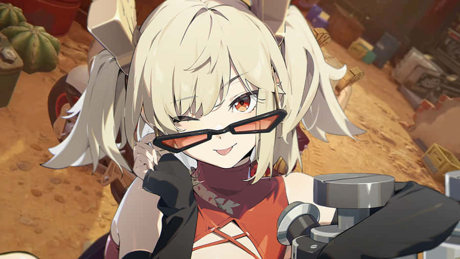 Burnice Zzz Character Art Wallpaper