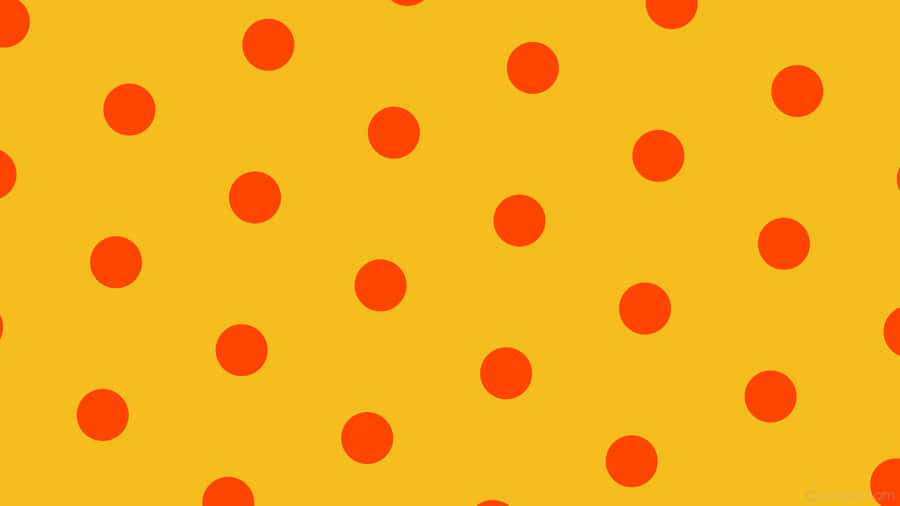 Burnt Orange Dotson Yellow Background Wallpaper