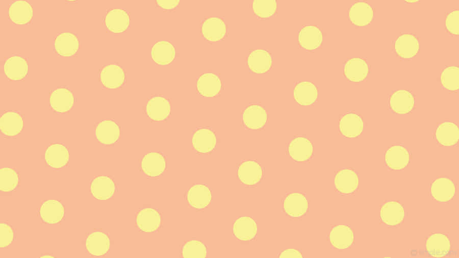 Burnt Orange Polka Dots Pattern Wallpaper