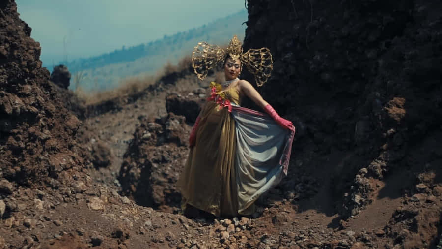 Butterfly_ Costume_in_ Nature Wallpaper