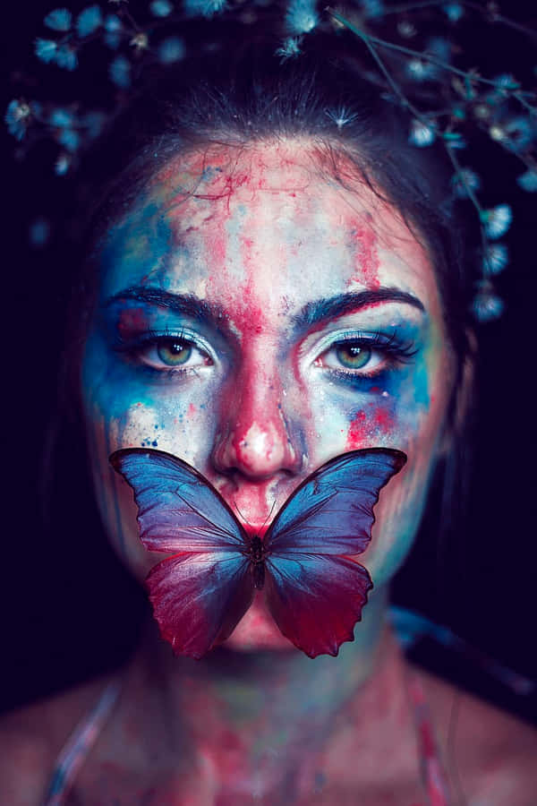 Butterfly Makeup Artistry Wallpaper