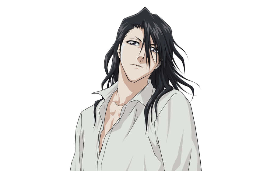Byakuya Kuchiki Stands Ready For Duty Wallpaper