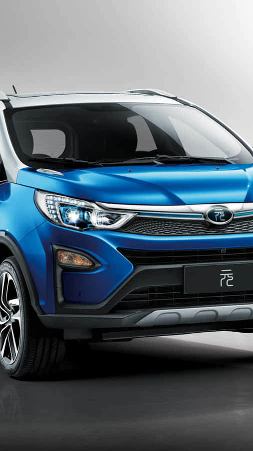 Byd Electric Car In Motion Wallpaper