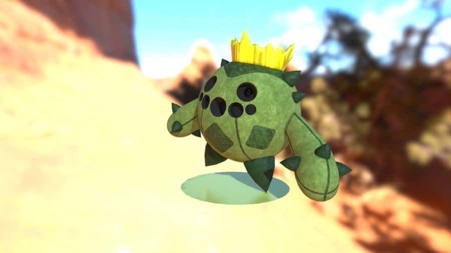 Cacnea 3d Blurry Wallpaper