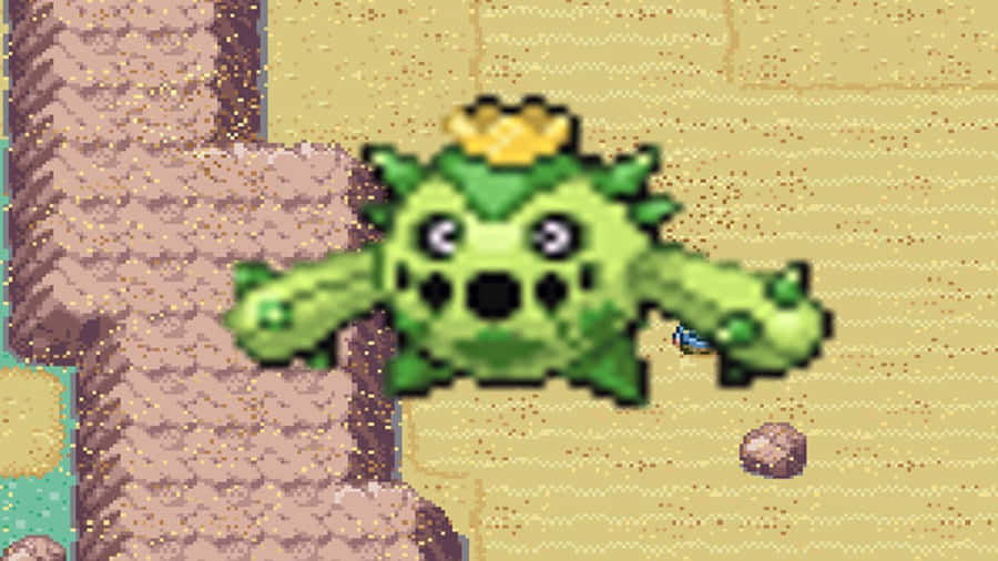Cacnea Pixel Art Wallpaper