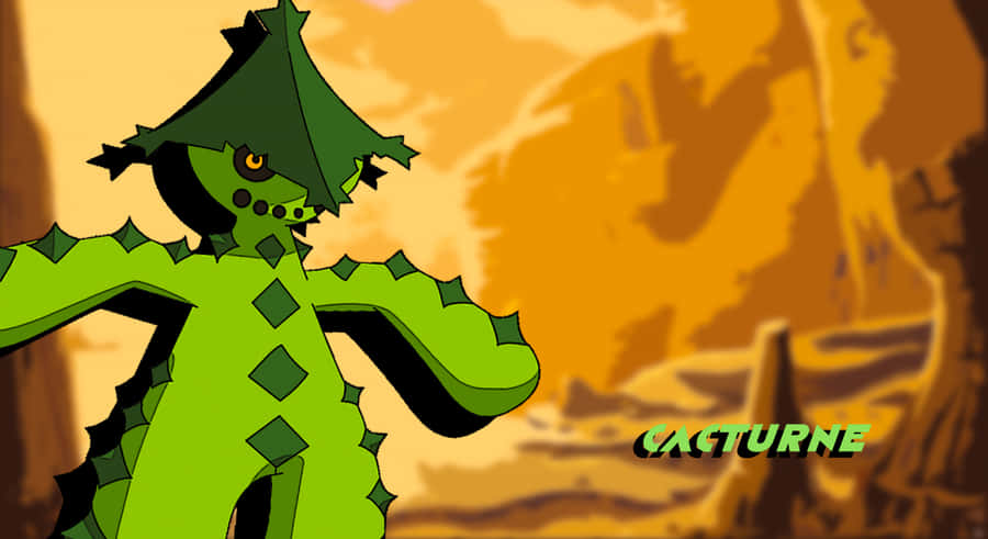 Cacturne In The Desert Wallpaper