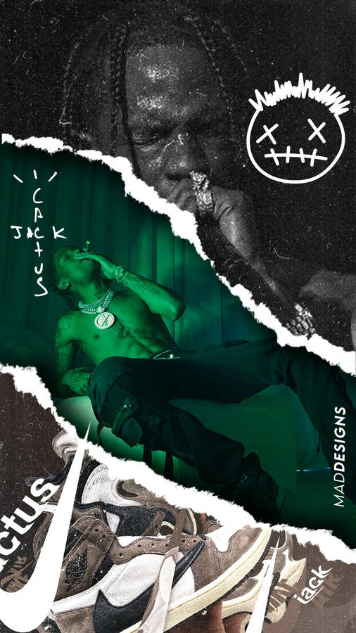 Cactus Jack Design Collage Wallpaper