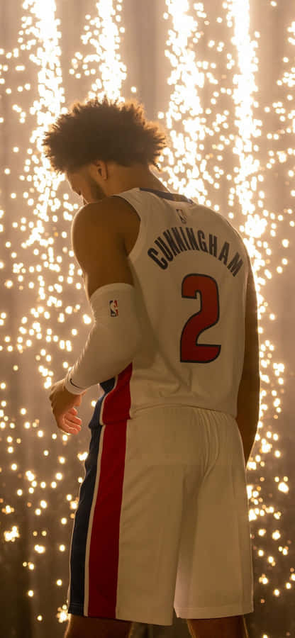 Cade Cunningham Sparkling Lights Wallpaper