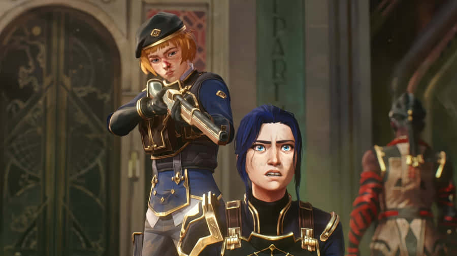 Caitlyn Arcane Intense Standoff Wallpaper