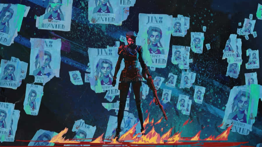 Caitlyn Arcane Wanted Posters Wallpaper