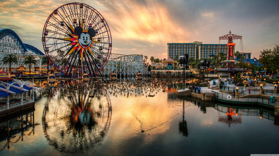 California Beach Amusement Park Wallpaper