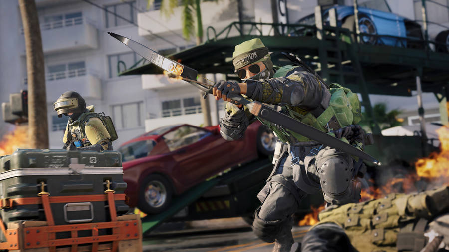 Call Of Duty Black Ops Cold Flaming Arrow Wallpaper