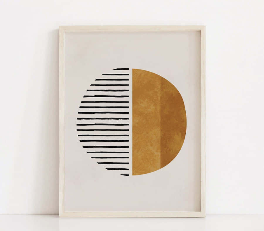 Calm Minimalist Painting Of A Horizon Wallpaper