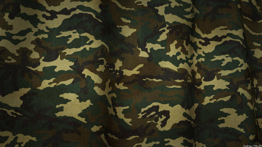 Camo Creased Pattern Wallpaper