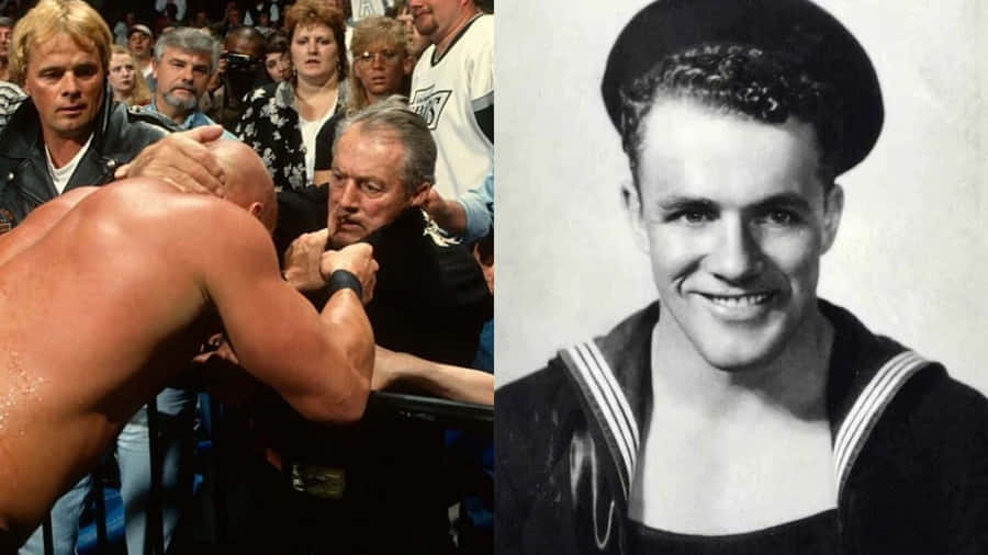 Canadian Former Wrestler Stu Hart Collage Wallpaper