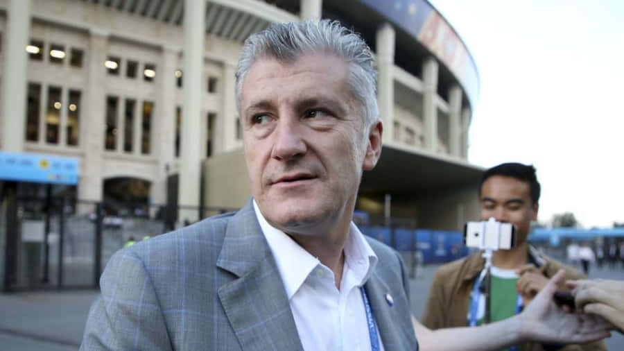 Candid Davor Suker Public Interview Wallpaper