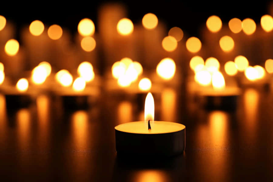 Candlelight Vigil Remembrance Wallpaper