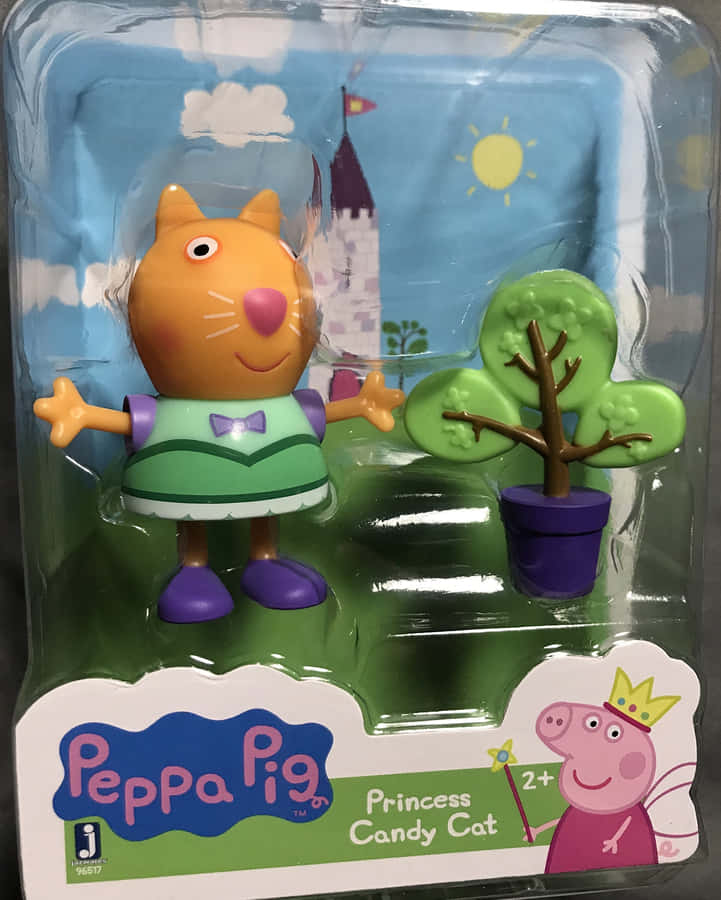 Candy Cat Enjoying Candies Wallpaper