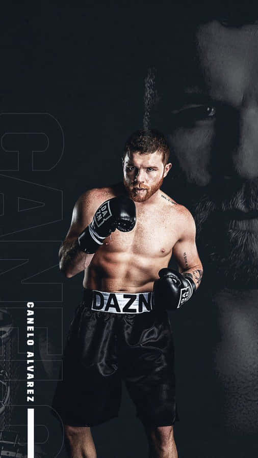 Canelo Alvarez In A Win Face, Showcasing Just The Power He Brings To The Ring. Wallpaper