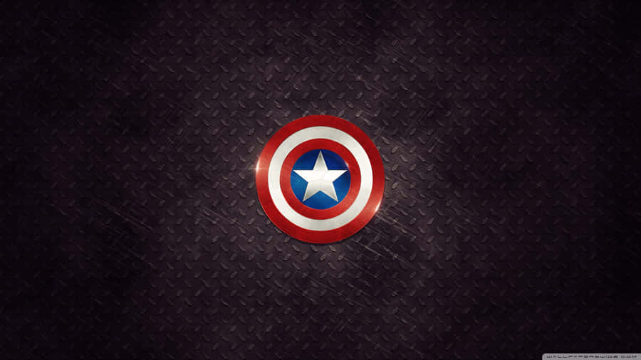 Captain America Desktop Shield Grunge Metal Wallpaper