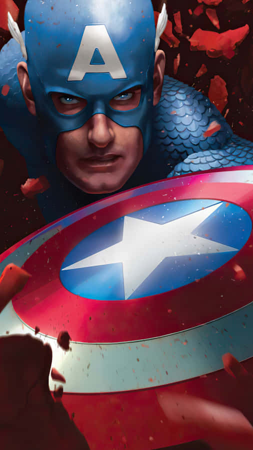 Captain America Shield Defiance Wallpaper