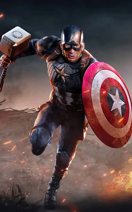 Captain America Takes On A Whole New Form Wallpaper