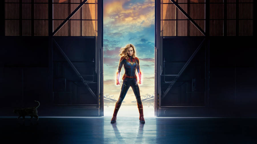 Captain Marvel Computer Carol Danvers Wallpaper