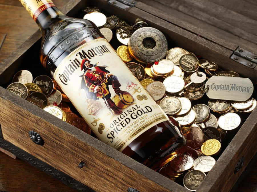 Captain Morgan Vintage Ship Wallpaper