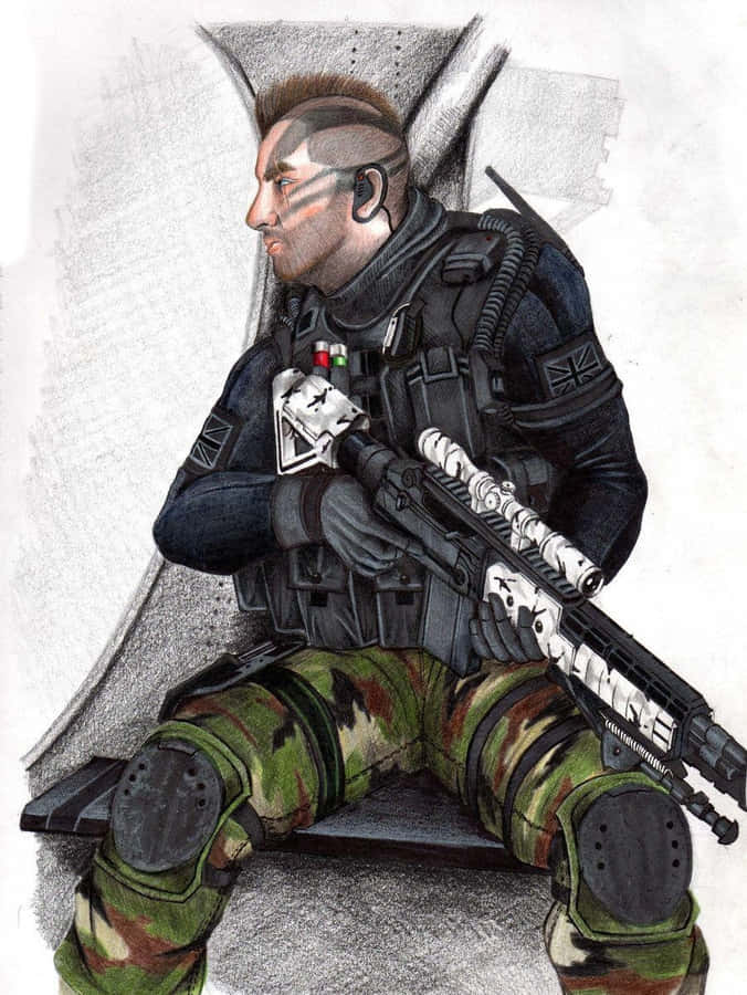 Captain Soap Mactavish In Action Wallpaper