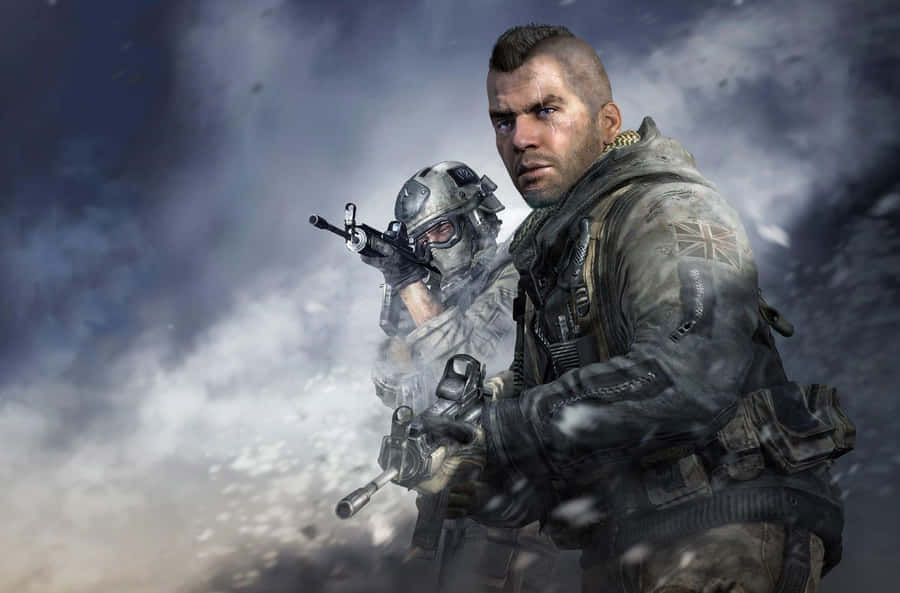 Captain Soap Mactavish In Action Wallpaper