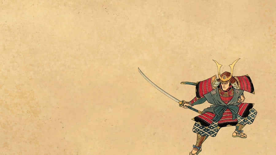 Caption: A Bushido Warrior In Deep Contemplation Wallpaper
