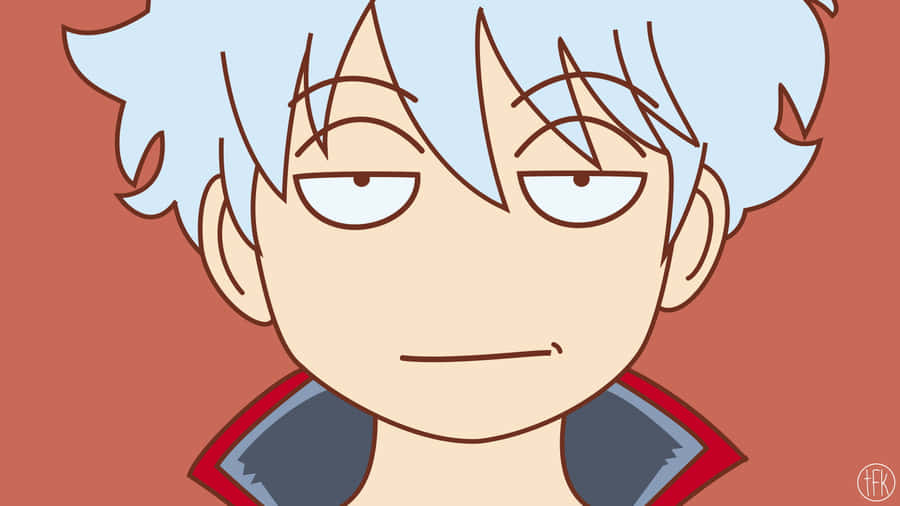 Caption: A Comical Take On Anime With A Playful Grin Wallpaper