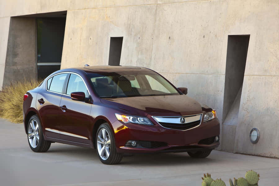 Caption: A Luxury Acura Ilx On The Road Wallpaper