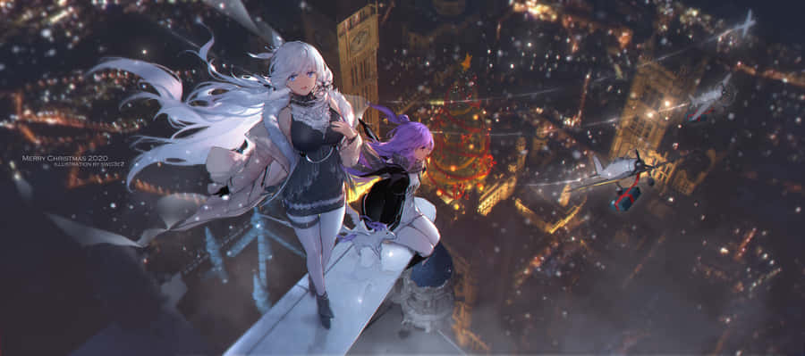 Caption: A Mystical Union - Azur Lane Unicorn Wallpaper