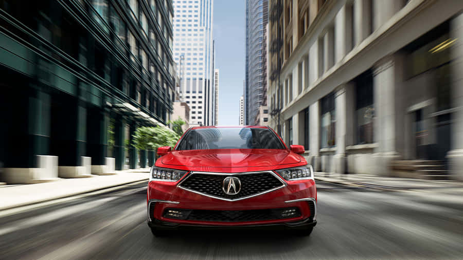 Caption: A Stunning Acura Rlx On The Open Road Wallpaper