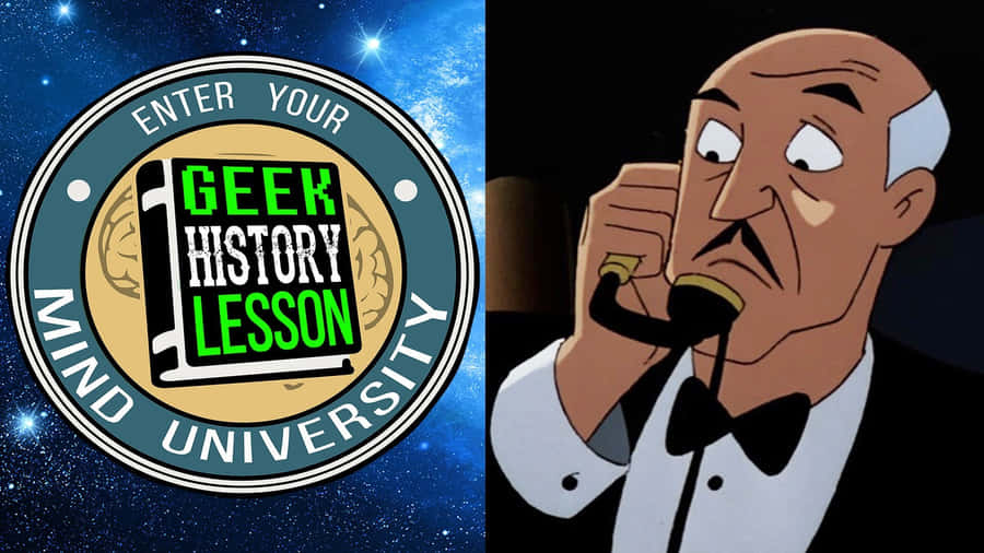 Caption: Alfred Pennyworth - The Wise & Faithful Companion Wallpaper