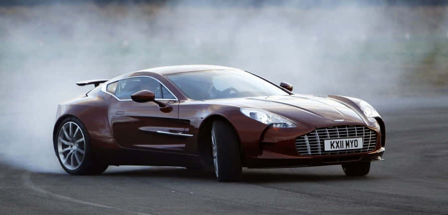 Caption: Aston Martin One-77 - A Masterpiece Of Automotive Engineering Wallpaper