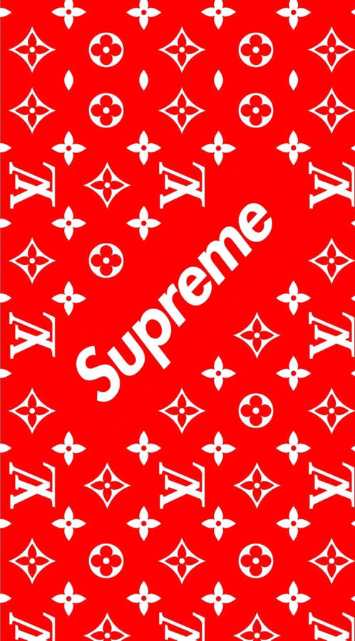 Caption: Authentic Supreme Streetwear Fashion Wallpaper