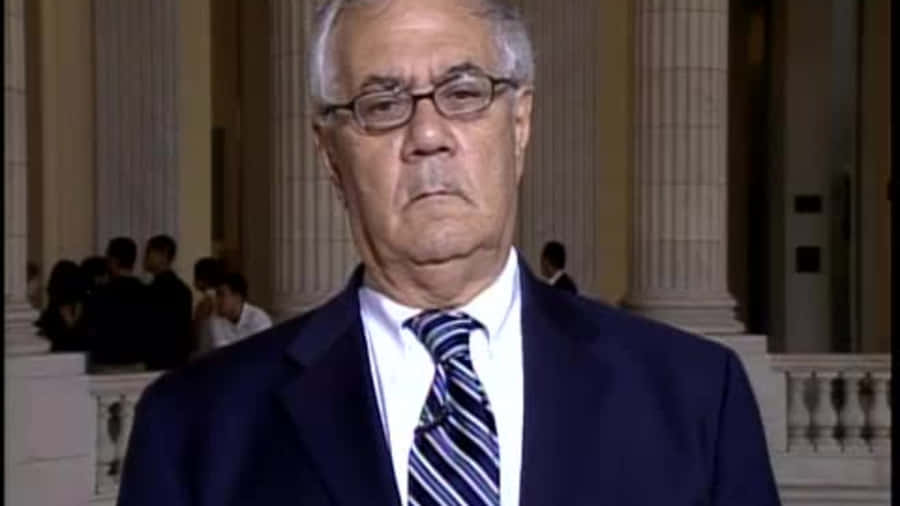Caption: Barney Frank Expressing Concern Wallpaper