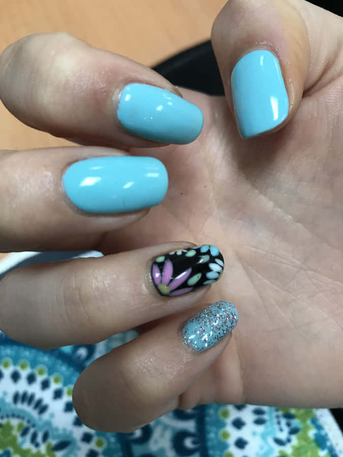 Caption: Beautiful Spring Nails Design Ideas Wallpaper