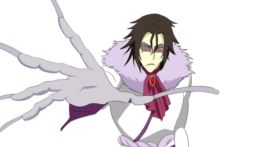 Caption: Bleach Muramasa - Intense Battle Stance Wallpaper