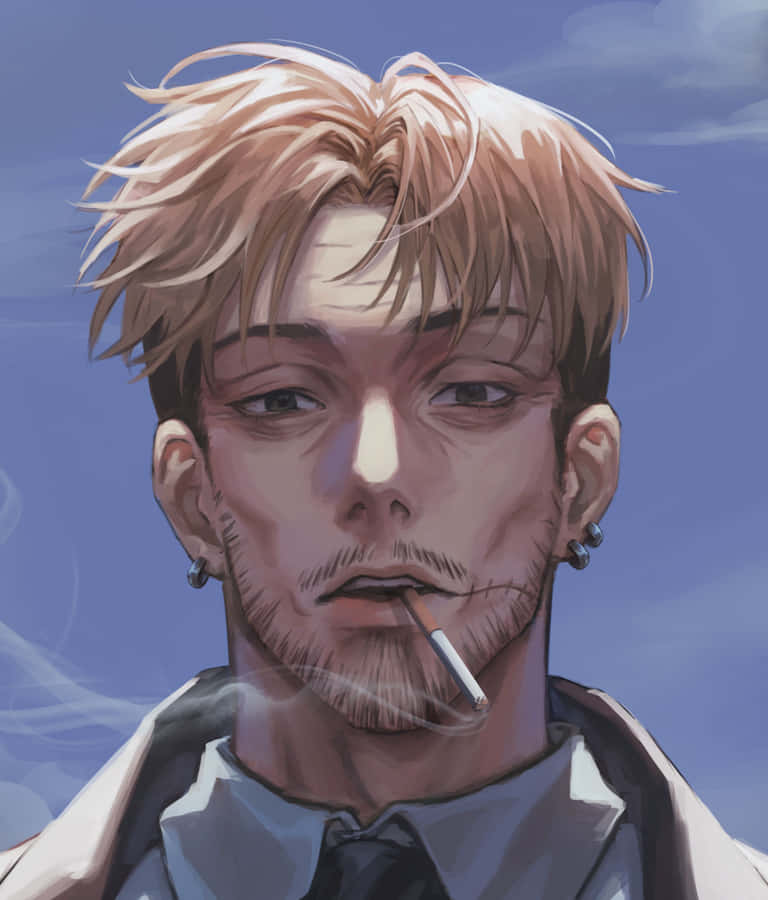 Caption: Chainsaw Man's Intriguing Character - Kishibe Wallpaper