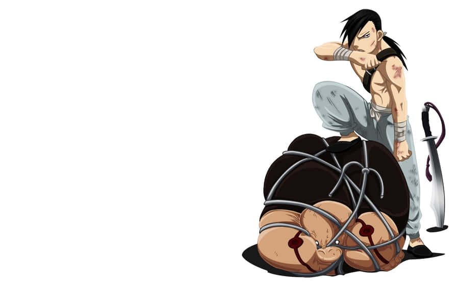 Caption: Confident Ling Yao Striking A Pose In Fullmetal Alchemist Wallpaper