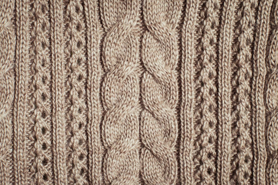 Caption: Cozy Knitted Wool Texture Wallpaper