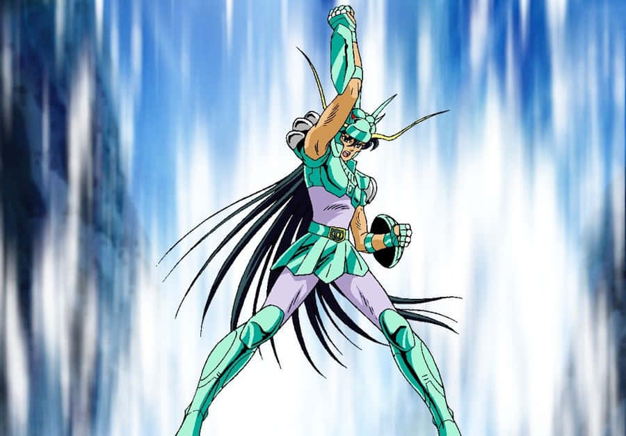 Caption: Dragon Shiryū In Full Armor Wallpaper