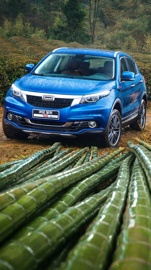 Caption: Elegant Qoros 5 In Silver Wallpaper